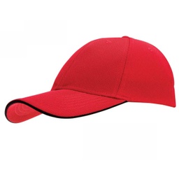 [SC 105 - Red / Black] SANTHOME Performance Sports Caps - Red / Black