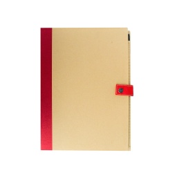 [FO 3341-Red] Eco-neutral Sorbus A4 Folder With Pen Red