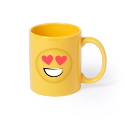 [DWMK 104] 370ml Ceramic Mug With Fun Emoji Designs - Heart