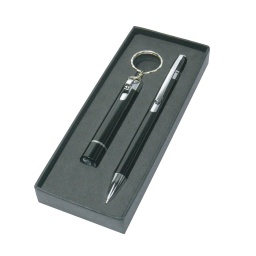 [GS 1201] DRIMU LED Torch With Batteries And Pen In Gift Box