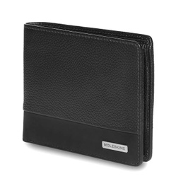 [LAMOL 105] Moleskine Classic Match Genuine Leather Wallet - Black