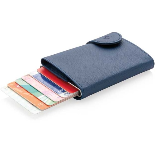 [LASN 632] VATRA - c-secure PU RFID Card Holder & Wallet Navy Blue