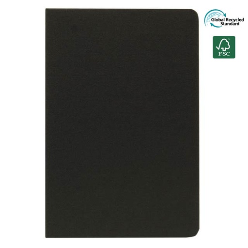 [NBSN 341] ORSHA - SANTHOME A5 rPET & FSC Certified Notebook - Black (Anti-Microbial)