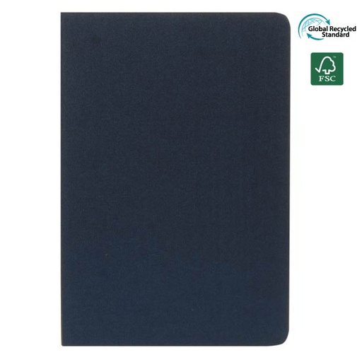 [NBSN 343] ORSHA - SANTHOME A5 rPET & FSC Certified Notebook - Navy Blue (Anti-Microbial)