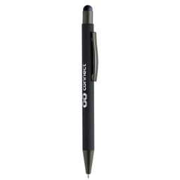 [WIMP 265] VOJENS - Giftology Metal Soft-touch Ballpen with Stylus - Black